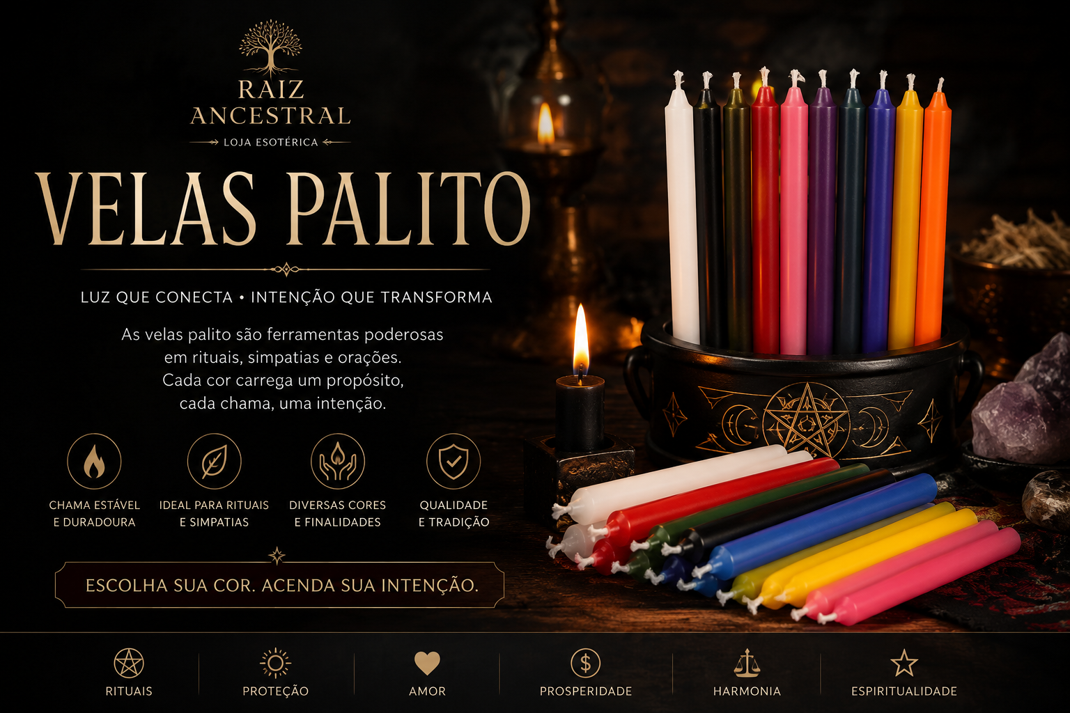 Velas Palito 15cm
